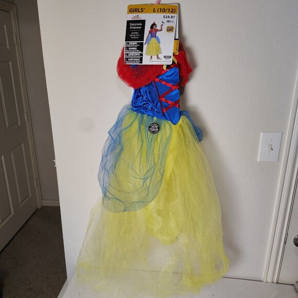 Girls L (10-12) Fairytale Princess Light-Up Dress With Headband Halloween Costum - Picture 6 of 10